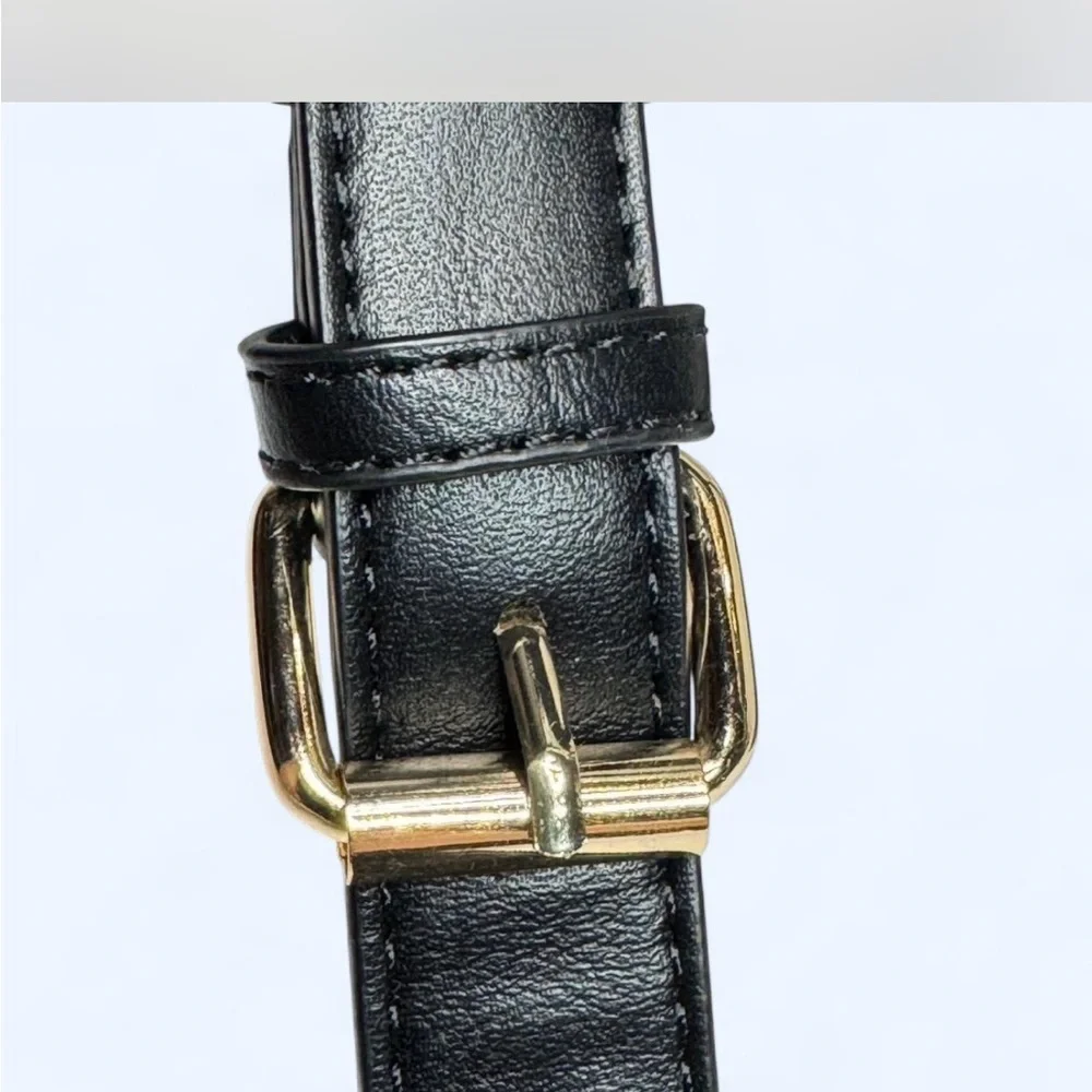 ALDO Black and Gold Accent Chain Shoulder Bag Crossbody •new• - Picture 4 of 8
